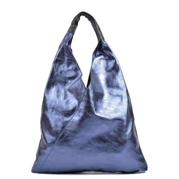 Синя кожена чанта Beata - Isabella Rhea