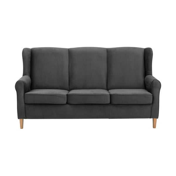 Антрацитен кадифен диван , 193 см Lorris - Max Winzer