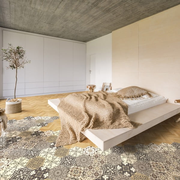 Комплект от 10 стикера за под Стикери за под Шестоъгълници , 40 x 90 cm Luiza - Ambiance-image-1