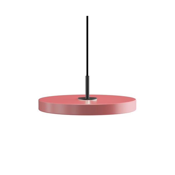 Розово LED висящо осветително тяло с метален абажур ø 31 cm Asteria Mini – UMAGE