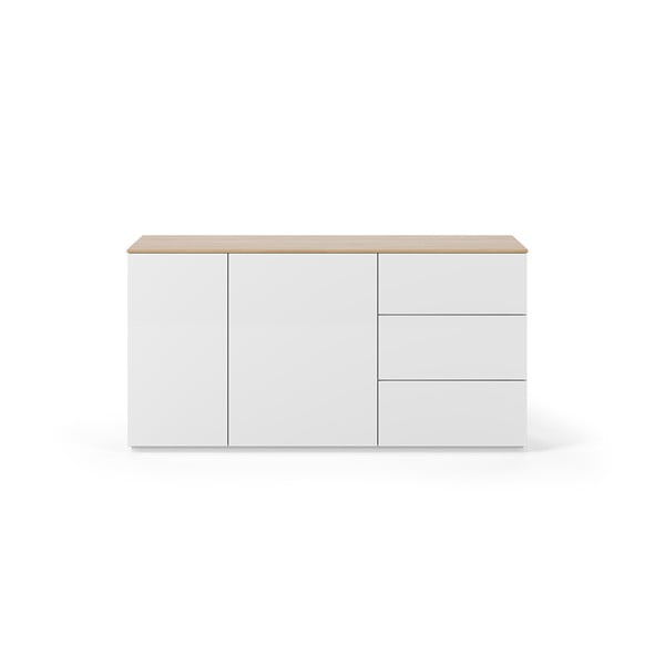Бял нисък скрин с чекмеджета 160x84 cm Join - TemaHome