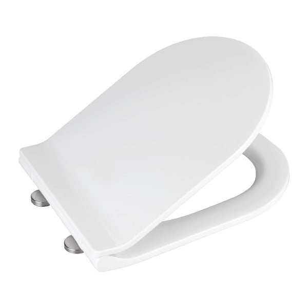 Бяла тоалетна седалка с лесно затваряне , 46 x 36 cm Habos - Wenko-image-3