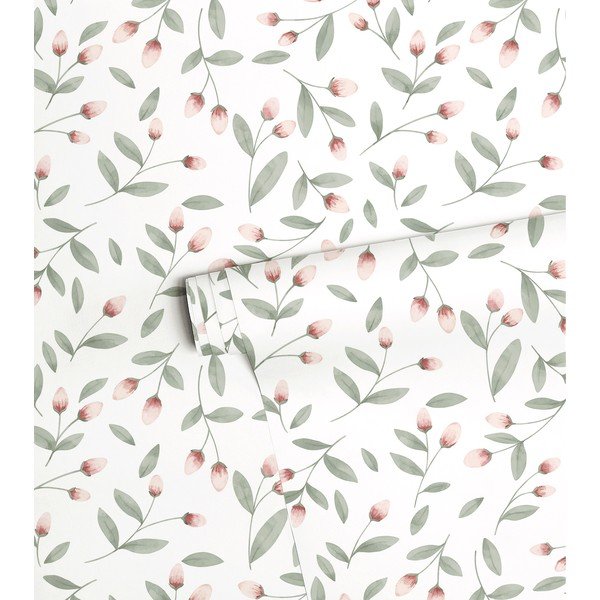 Детски тапет от нетъкан текстил 10 м x 50 см Flower Buds – Lilipinso-image-2