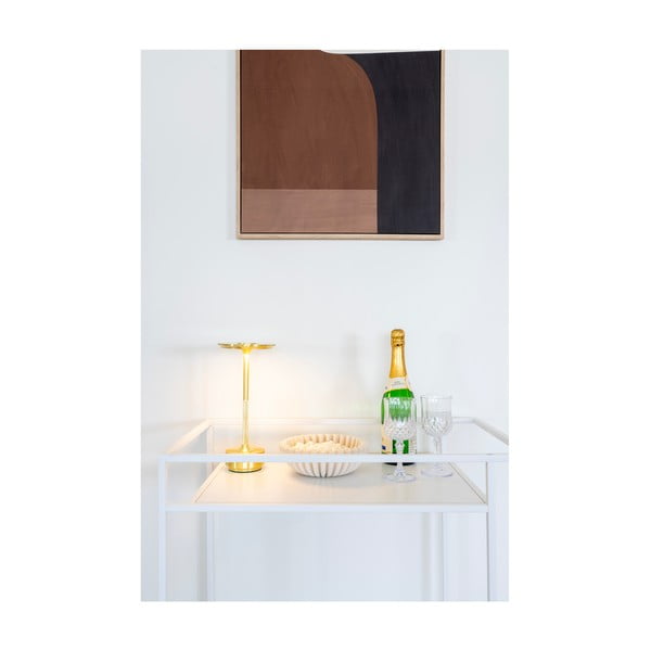 Метална маса за сервиране на колелца 40x68 cm Vita – House Nordic-image-1