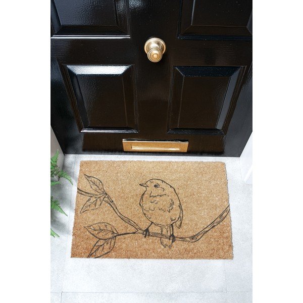 Изтривалка от кокосови влакна 40x60 cm Pencil Robin – Artsy Doormats-image-4
