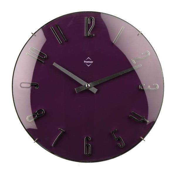 Nástěnné hodiny Purple, 41 cm