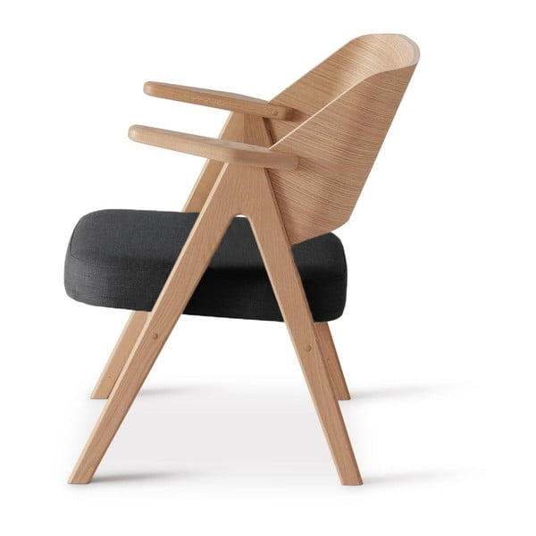 Тъмно сив дъбов фотьойл Findahl от Hammel Me Tube - Hammel Furniture-image-2