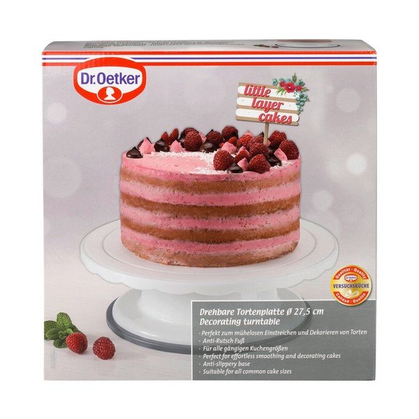 Бяла въртяща се тава Sweet, ø 27,5 cm - Dr. Oetker-image-2