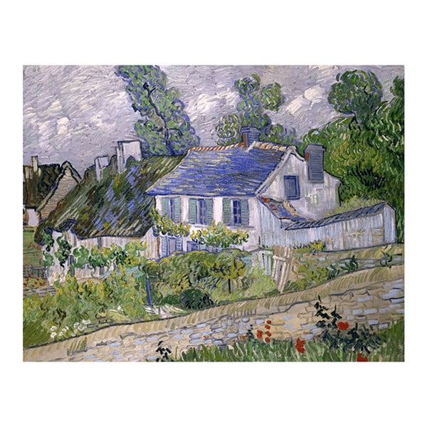 Obraz Vincenta van Gogha - Houses at Auvers, 70x55 cm
