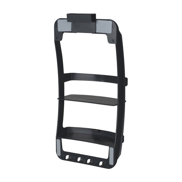 Черен висящ пластмасов рафт за баня без пробиване Universal – Wenko-image-3