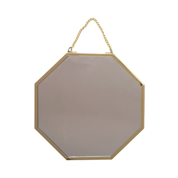 Závěsné zrcadlo Maiko Hexagon, ⌀ 19 cm