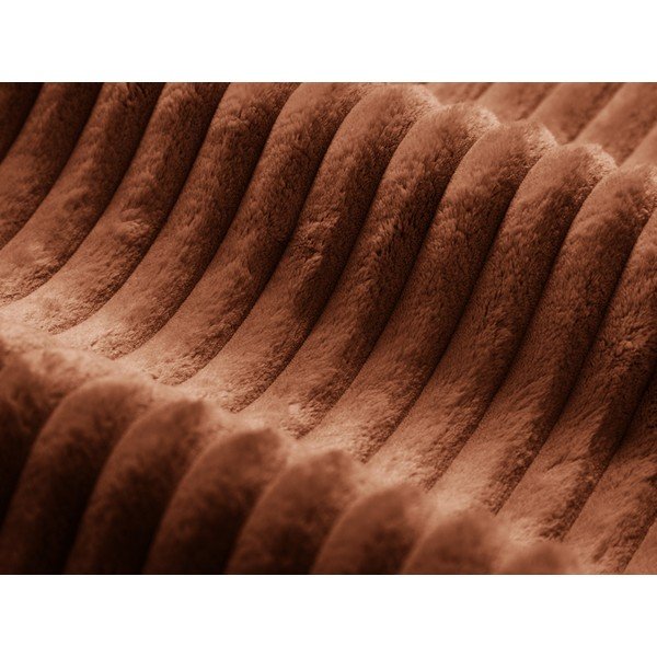 Табуретка от рипсено кадифе в тухлен цвят Dia – Micadoni -image-2