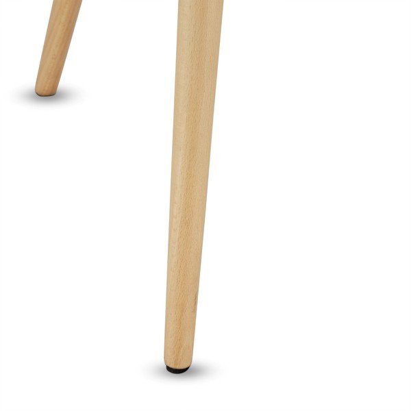 Сива странична маса с крака от букова дървесина , Ø 50 cm Opus - Furnhouse-image-3