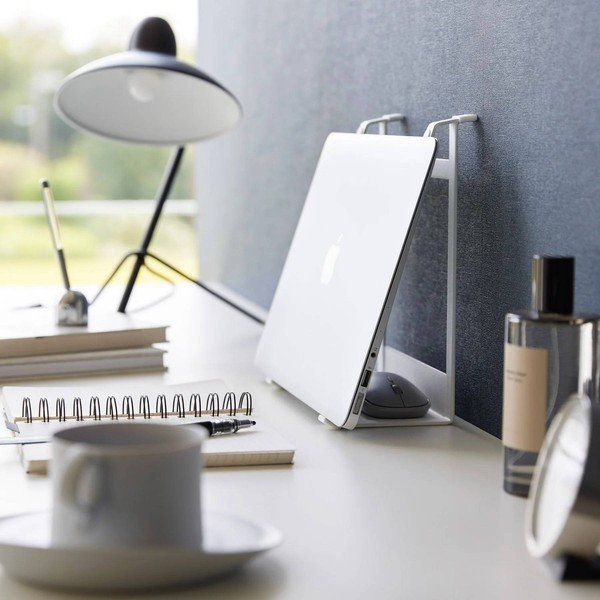 Бяла метална стойка за лаптоп Tower – YAMAZAKI-image-4