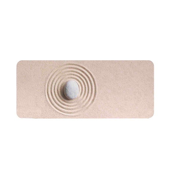 Светлокафяв килим за баня 50x120 cm Serena – douceur d'intérieur