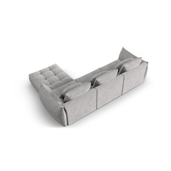 Светлосив ъглов диван (променлив) Bloom – Micadoni Home-image-3