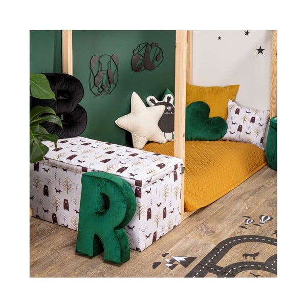 Ватирана бебешка покривка за легло 160x100 cm Posh Velvet - Yellow Tipi-image-4