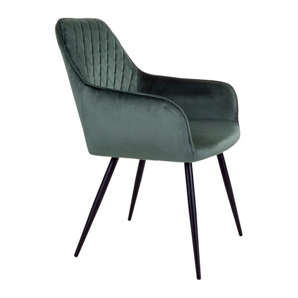 Тъмнозелени тапицирани трапезни столове в комплект 2 бр. Harbo – House Nordic-image-3