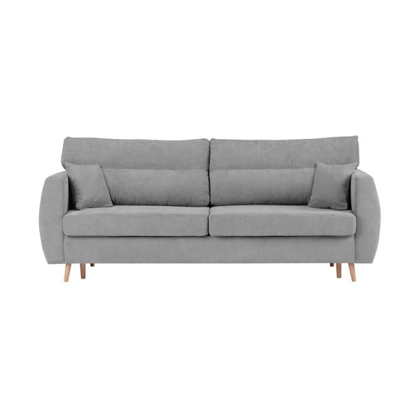 Сив триместен разтегателен диван с място за съхранение Сидни, 231 x 98 x 95 cm - Cosmopolitan Design