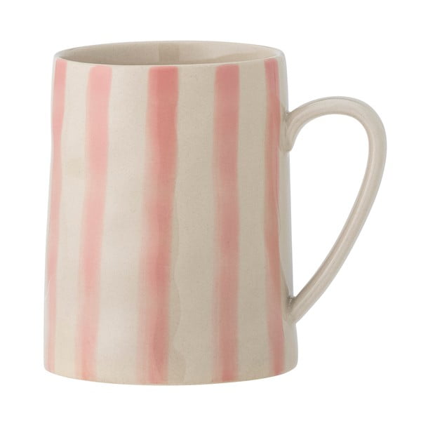 Глинена чаша в бяло и розово 440 ml Begonia – Bloomingville
