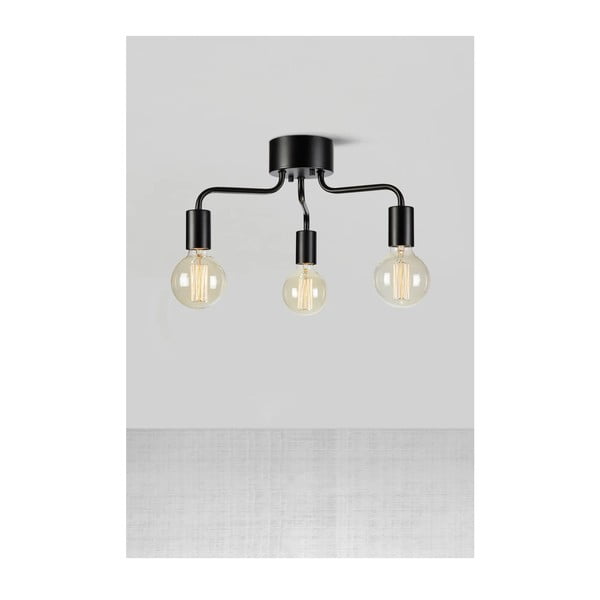 Черно осветително тяло за таван с метален абажур 38x38 cm Avery – Markslöjd-image-1