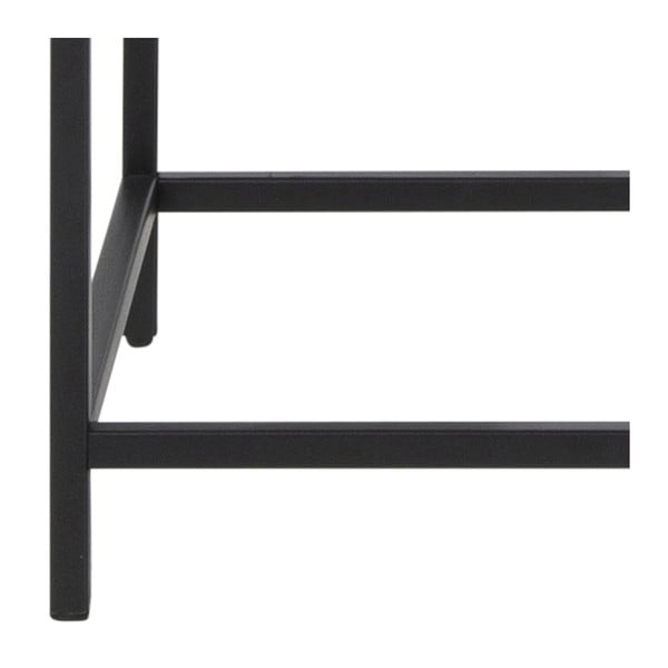 Черна метална витрина 77x150 cm Seaford - Actona-image-2