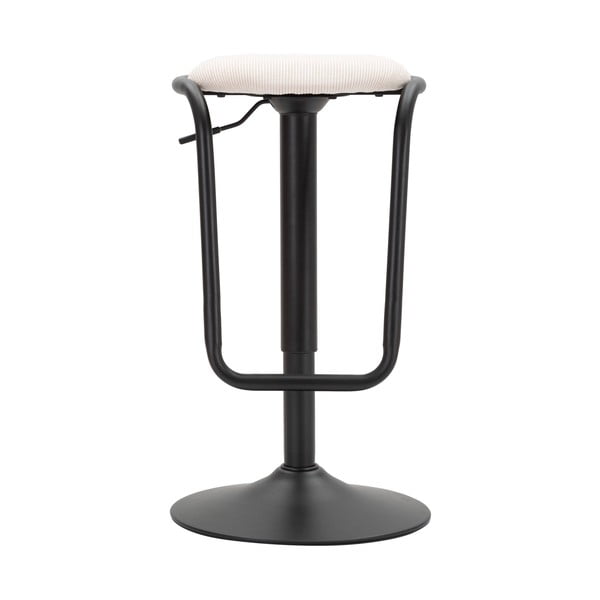 Бял/черен тапициран бар стол с регулируема височина (височина на седалката 61 cm) Destiny – Mauro Ferretti-image-2