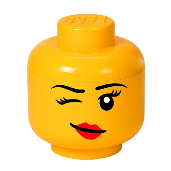 Жълта кутия за съхранение във формата на главата на Уинки, ⌀ 16,3 cm - LEGO®