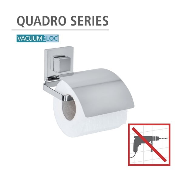 Самозадържаща се поставка за тоалетна хартия Vacuum-Loc, 14 x 13 cm - Wenko-image-4
