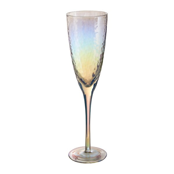 Sada 4 sklenic na šampaňské Premier Housewares Hammered, 260 ml