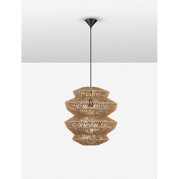 Въжено висящо осветително тяло в естествен цвят ø 40 cm Nua – Nova Luce-image-4
