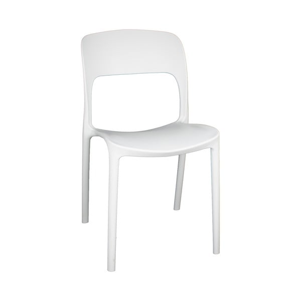 Комплект от 4 бели трапезни стола Faux - Evergreen House