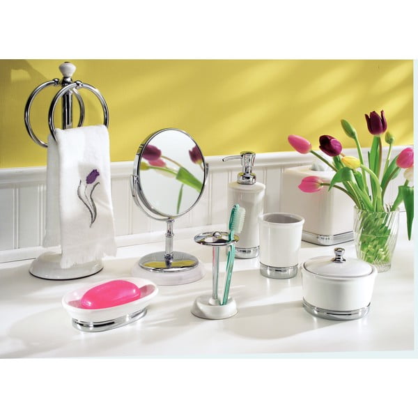 Бяла чаша за четки за зъби York - iDesign-image-1