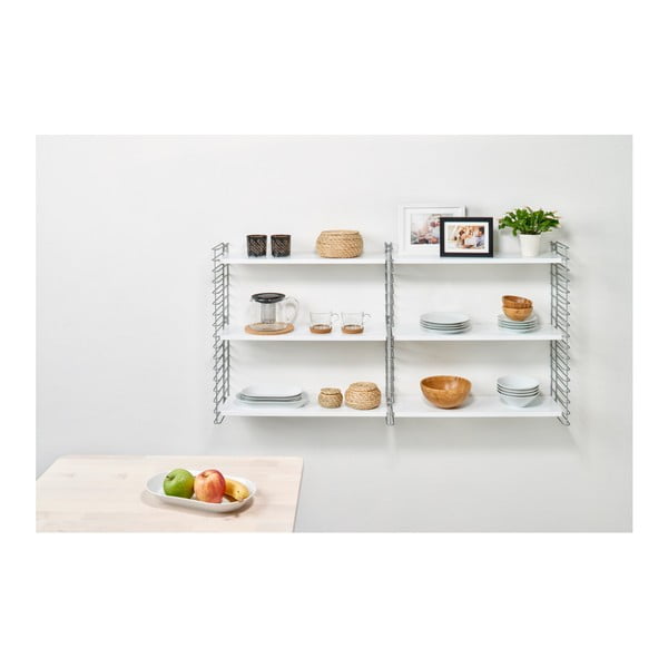 Рафт на 3 нива с бели рафтове, ширина 70 cm Libro - Metaltex-image-2