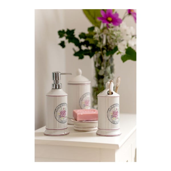Кремав сапунник, изработен от фаянс Belle - Premier Housewares-image-2