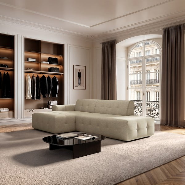 Бежов ъглов диван (ляв ъгъл) Tuil – Rodier-image-1