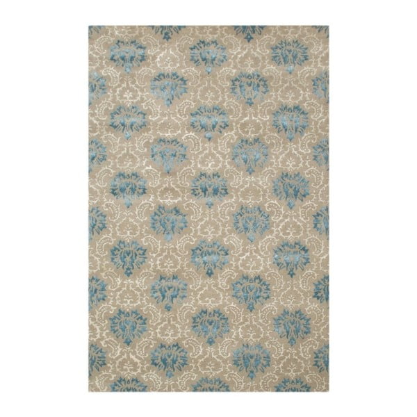 Ručně tuftovaný modrý koberec Texas, 244x153cm
