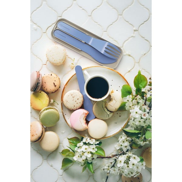 Комплект сини прибори за хранене Pocket от 3 части - Monbento-image-1