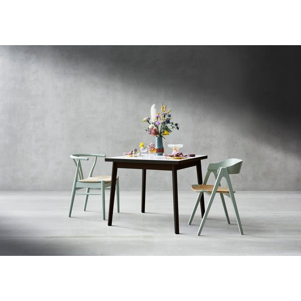 Черно-бяла сгъваема маса за хранене от дъб Hammel , 90 x 90 cm Single - Hammel Furniture-image-1