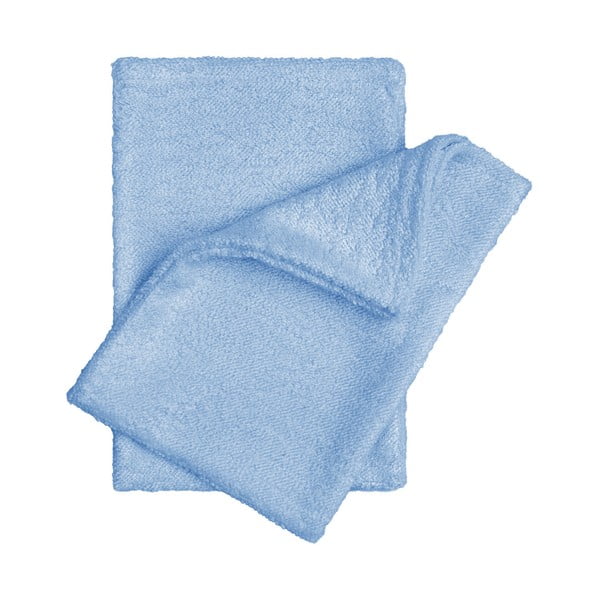 Комплект от 2 сини бамбукови кърпи за пране - T-TOMI