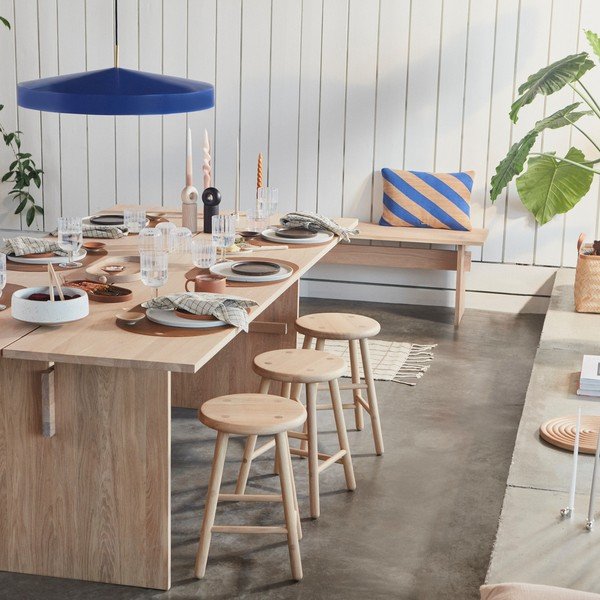 Синьо  метално висящо осветително тяло ø 65 cm Hatto – OYOY Living Design-image-1
