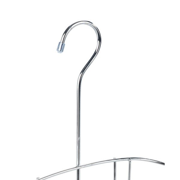 Висящ стоманен рафт за баня в блестящо сребро Martos - Allstar-image-3