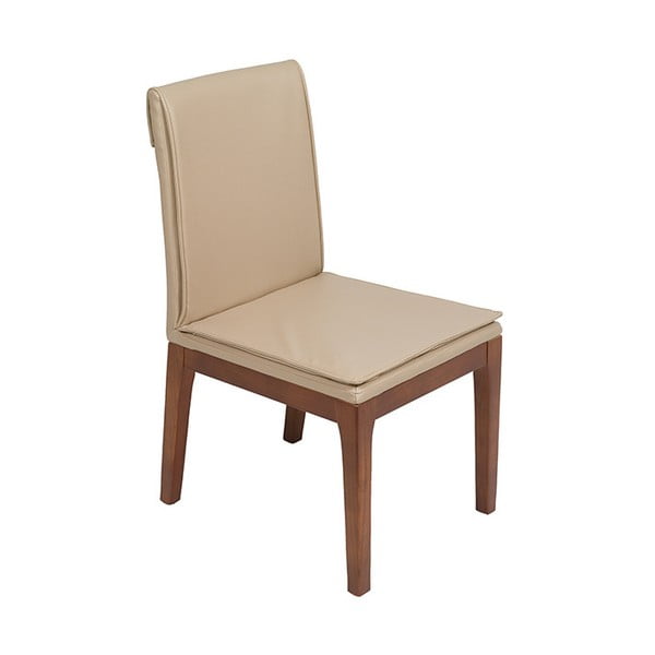 Комплект от 2 кремави трапезни стола с конструкция от дъбова дървесина Donato - Santiago Pons