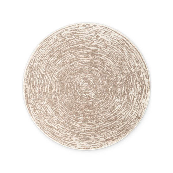 Бежово-кремав кръгъл килим ø 120 cm Gloria Cavallo – Hanse Home