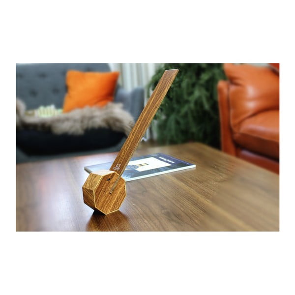 Кафява LED настолна лампа (височина 38 cm) Octagon One – Gingko-image-1