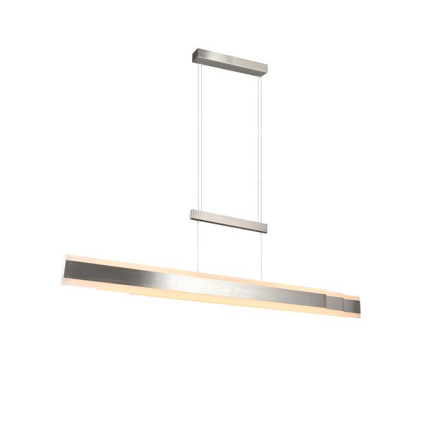 LED висящо осветително тяло в матово сребрист цвят с метален абажур Arcola – Trio-image-3