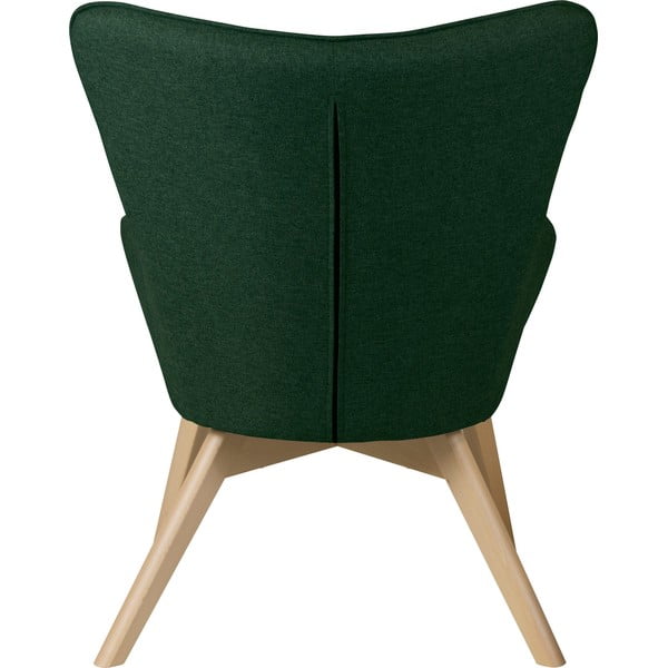 Тъмнозелен фотьойл с табуретка Niko – Ropez-image-4