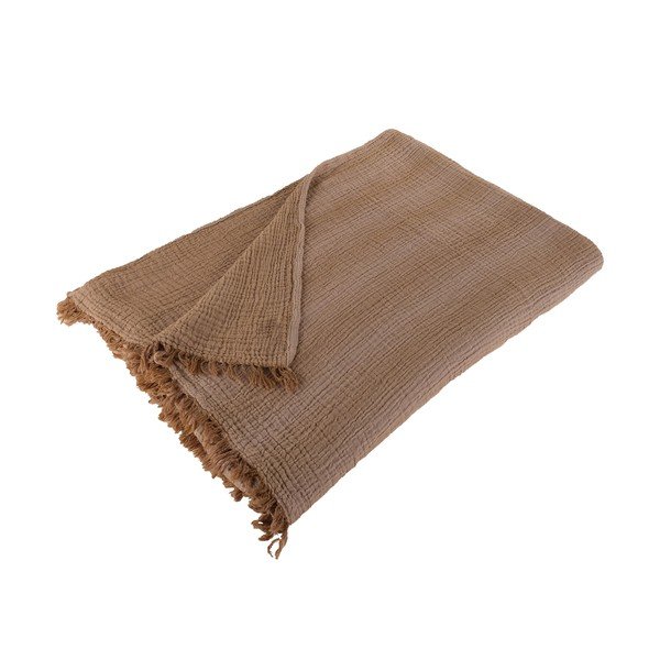 Бежова памучна покривка за легло , 220 x 240 cm Kanyon - Buldan's-image-1