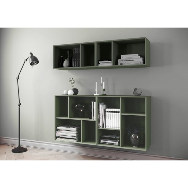 Черен стенен шкаф за книги , 70 x 70 cm Z Cube - Tenzo-image-1