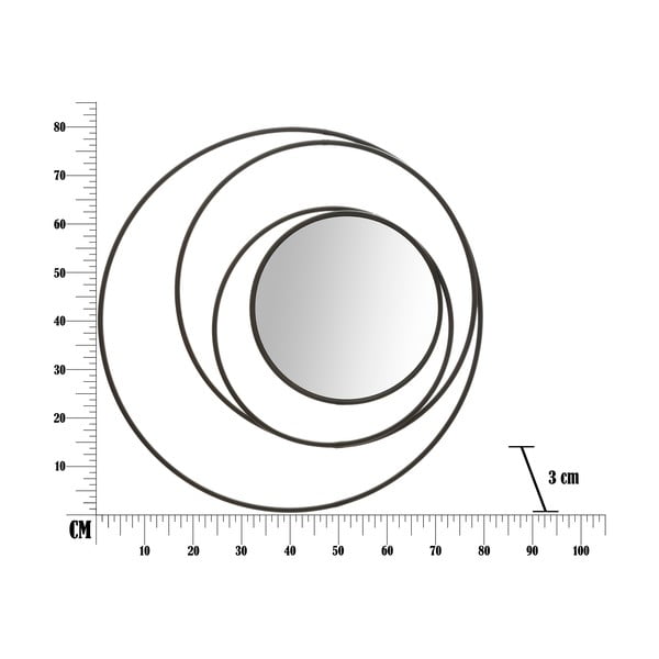 Стенно огледало Dark, ø 80 cm - Mauro Ferretti-image-2